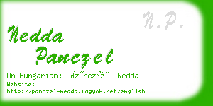 nedda panczel business card